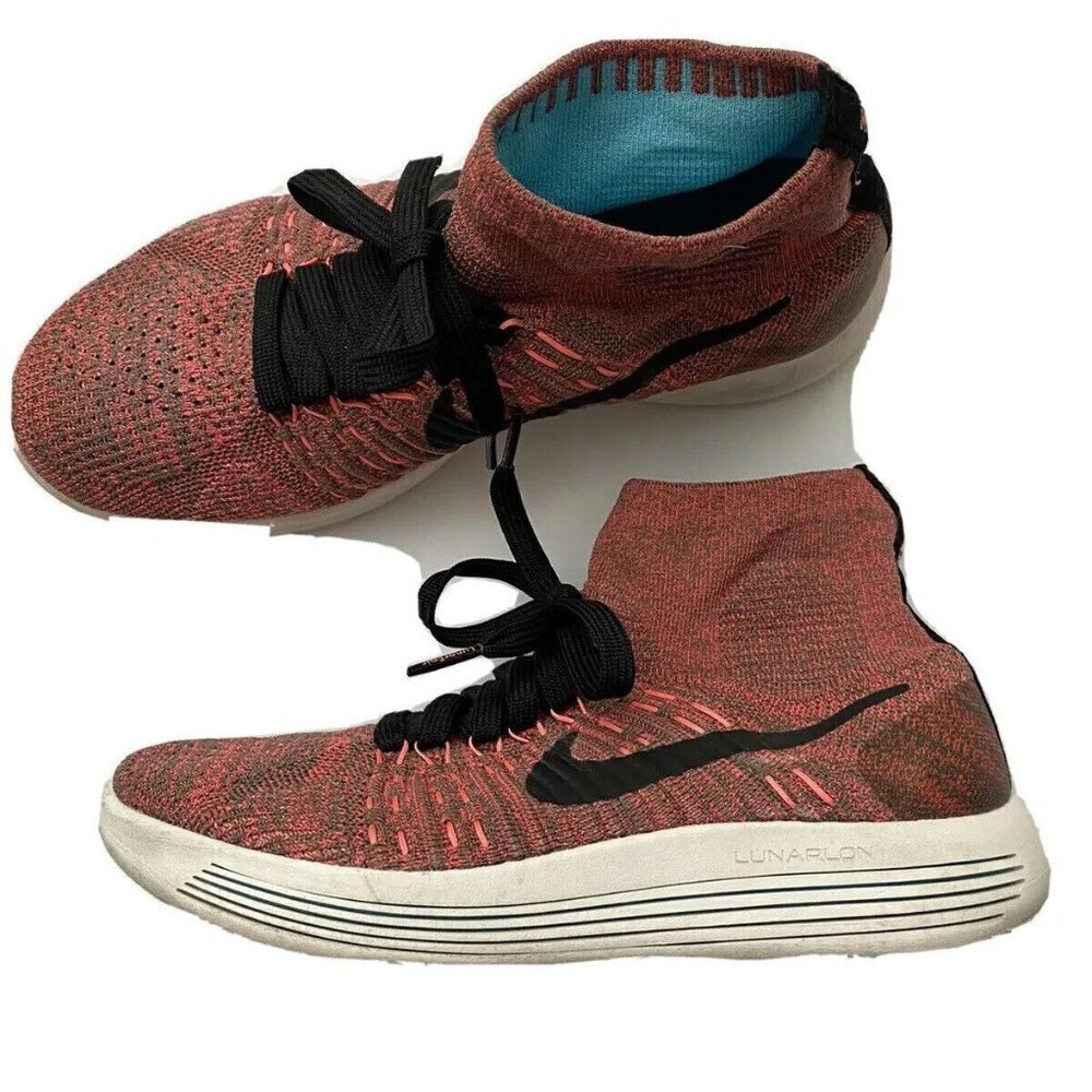 Nike Lunarepic Flyknit Womens 7 Lunarlon Style No 818677 Pink